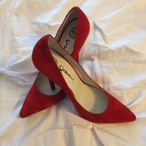 Suede Red Jeffrey Campbell Heels